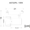 Миниатюра фото трековый однофазный светодиодный светильник arte lamp track lights a6720pl-1wh | 220svet.ru