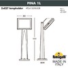 Миниатюра фото садовый светильник-столбик fumagalli pina 1l 4p2.613.010.ayf1r | 220svet.ru