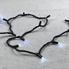 Миниатюра фото гирлянда нить 10м белая с мерцанием белого диода 24в, 75 led, провод черный каучук, ip65 ltc ll75blw-1-1w | 220svet.ru