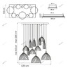 Миниатюра фото подвесная люстра lightstar simple light 810 810223 | 220svet.ru