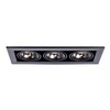 Миниатюра фото встраиваемый светильник arte lamp technika a5930pl-3bk | 220svet.ru