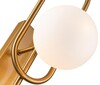 Миниатюра фото бра indigo opaco 11015/2w brass v000151 | 220svet.ru