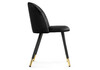 Миниатюра фото стул woodville gabi black / black / gold 15381 | 220svet.ru