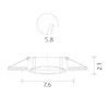Миниатюра фото встраиваемый светильник arte lamp basic a2103pl-1wh | 220svet.ru