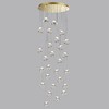 Миниатюра фото подвесная светодиодная люстра odeon light jemstone 5085/120l золотой | 220svet.ru