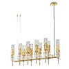Миниатюра фото подвесная люстра crystal lux primavera sp10 gold | 220svet.ru