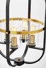 Миниатюра фото подвесная люстра lumina deco monterey ldp 1141-4 bk+md | 220svet.ru