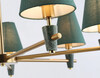 Миниатюра фото потолочная люстра на штанге мрамором ambrella light heigh light gn lh75053 | 220svet.ru