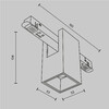 Миниатюра фото трековый магинтный светодиодный светильник maytoni alfa tr121-2-7w3k-w | 220svet.ru
