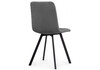 Миниатюра фото стул на металлокаркасе 4шт woodville симпл темно-серый / черный 589971 | 220svet.ru
