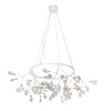 Миниатюра фото подвесная люстра crystal lux evita sp45 d white/transparent | 220svet.ru