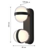 Миниатюра фото уличный настенный светильник favourite jocus 4851-2w | 220svet.ru