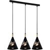 Миниатюра фото подвесной светильник reluce 03250-3.9-03 bk+wood | 220svet.ru
