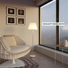 Миниатюра фото торшер crystal lux nicolas pt1 nickel/white | 220svet.ru