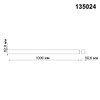 Миниатюра фото шинопровод низковольтный 1м novotech kit 135024 | 220svet.ru