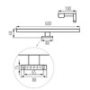 Миниатюра фото настенный светодиодный светильник kanlux astim ip44 12w-nw-w 34934 | 220svet.ru