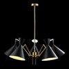 Миниатюра фото подвесная люстра crystal lux joven sp5 gold/black | 220svet.ru