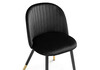 Миниатюра фото стул woodville gabi black / black / gold 15381 | 220svet.ru