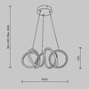 Миниатюра фото подвесной светодиодный светильник maytoni curve mod241pl-l60bk | 220svet.ru