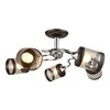Миниатюра фото потолочная люстра imex md.3470-5-s ch+bk | 220svet.ru