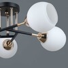 Миниатюра фото потолочная люстра illumico il0689-5csq-24 bk fgd libra | 220svet.ru
