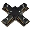 Миниатюра фото коннектор x-образный (ul-00001282) volpe ubx-q121 k41 black 1 polybag | 220svet.ru