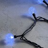 Миниатюра фото гирлянда «шарики» 10м белая 220в, диаметр шарика 23мм, 100 led, провод черный пвх, ip54 ltc pcs-100b-w | 220svet.ru