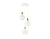 Миниатюра фото подвесной светильник ambrella light traditional loft tr8503/3 wh/cp | 220svet.ru