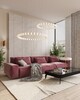 Миниатюра фото диван розовый milosh tendence 701112 | 220svet.ru