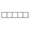 Миниатюра фото рамка пластиковая на 5 постов voltum s70 vls100516 (серый) | 220svet.ru