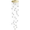 Миниатюра фото светодиодная люстра odeon light crystal 5008/120l | 220svet.ru