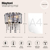 Миниатюра фото настенный светильник maytoni mod097wl-02ch | 220svet.ru