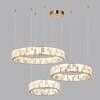 Миниатюра фото подвесная светодиодная люстра odeon light crossa 5072/60l золотой | 220svet.ru