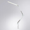 Миниатюра фото офисная настольная лампа на струбцине arte lamp flex a5128lt-1wh | 220svet.ru