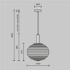 Миниатюра фото подвесной светильник maytoni reels mod268pl-01b | 220svet.ru