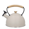 Миниатюра фото чайник со свистком бежевый la cafetière latte с деревянной ручкой, 1,6 л kitchen craft | 220svet.ru