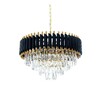 Миниатюра фото подвесная люстра lumina deco funneli ldp 6003-550 bk+f.gd | 220svet.ru