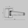Миниатюра фото настенный фиксатор для подвесного шинопровода elasity tra160bc-b | 220svet.ru