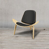 Миниатюра фото стул шелл roomers bls-01/ym2037 ash | 220svet.ru