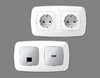Миниатюра фото рамка 4-постовая ambrella volt omega ecta of140124 | 220svet.ru