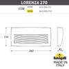 Миниатюра фото светильник для подсветки лестниц накладной fumagalli lorenza 270 as3.000.000.lxp1l | 220svet.ru