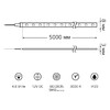 Миниатюра фото лента gauss 4,8w/m 60led/m 2835smd теплый белый 5m bt005 | 220svet.ru