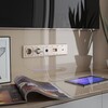 Миниатюра фото розетка с заземлением werkel шампань рифленый w1171010 | 220svet.ru
