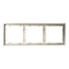 Миниатюра фото рамка металлическая на 3 поста, s70 metal voltum s70 metal vlsm120311 (никель) | 220svet.ru