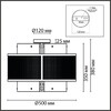 Миниатюра фото потолочная люстра lumion zarina 8007/6c черный | 220svet.ru