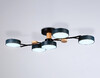 Миниатюра фото потолочная светодиодная люстра на штанге с пультом ду ambrella light comfort fl4835 | 220svet.ru