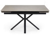 Миниатюра фото керамический стол раскладной woodville старлайт 140 (200) х 80 carmen light grey / черный 622893 | 220svet.ru