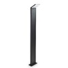 Миниатюра фото уличный светодиодный светильник ideal lux style pt antracite 4000k | 220svet.ru