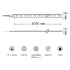 Миниатюра фото лента gauss 14,4w/m 120led/m 2835smd теплый белый 3m bt082 | 220svet.ru