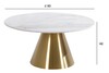 Миниатюра фото стол журнальный керамогранит белый garda decor 76ar-00910 | 220svet.ru
